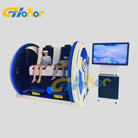 Simulateur de réalité virtuelle jeux 3d casques lunettes 9d cinéma intérieur VR machine de conduite