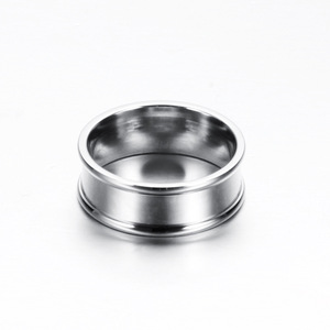 Anillo de Titanio y Acero Inoxidable para Hombre, 8MM, Geométrico, Liso, Minimalista, Joyería de Moda, Regalo - Product Image 2