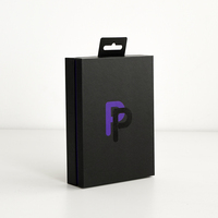 Caja de embalaje vacía reciclable personalizada, caja de Embalaje Universal genérica de cartón negro para teléfono móvil