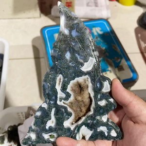 Precio al por mayor artesanías de piedras preciosas talladas a mano amatista natural ágata de encaje musgo ágata Hada espeleología para Decoración - Product Image 2