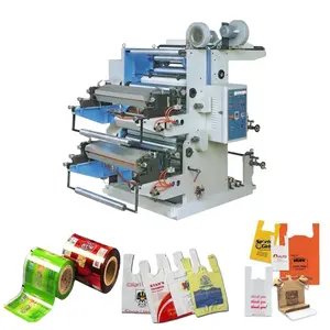 Флексографская печатная машина 2 цветовых рулона на рулон, продажа с завода