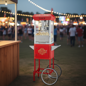 Máquina para hacer palomitas de maíz Vevor de 8 onzas y 850W, máquina comercial para hacer palomitas con carrito para catering - Product Image 2