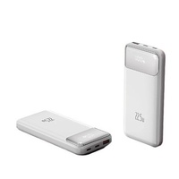 Batterie externe transfrontalière B2B PD 22,5W en plastique avec trois câbles intégrés, grande capacité, ultra-mince, compacte, très portable, 20 000 mAh