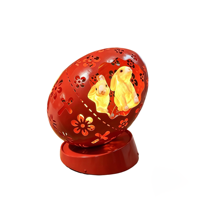Lanterne décorative en forme d'œuf de Pâques pour extérieur, étanche IP65, en acier inoxydable, pour la décoration de paysages, de mariages, de parcs, de pelouses et de places