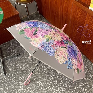 <span class=keywords><strong>Parapluie</strong></span> semi-automatique à manche long, style japonais, brodé, <span class=keywords><strong>transparent</strong></span>, à 8 baleines épaissies, très populaire - Product Image 4