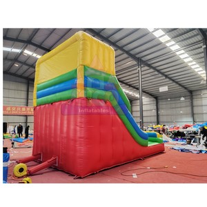 Toboggan Gonflable Arc-en-ciel Couleurs Vives Rouge Jaune Vert Monopiste <span class=keywords><strong>pour</strong></span> Enfants, Idéal <span class=keywords><strong>pour</strong></span> l'Extérieur, Usage Commercial et <span class=keywords><strong>Location</strong></span> de Fêtes Foraines - Product Image 3