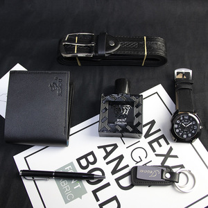 Innovador y Exclusivo Set de Regalo Empresarial 6 en 1 <span class=keywords><strong>para</strong></span> Hombre 2026 con Cinturón, Monedero, Reloj, Perfumería, Llavero y Bolígrafo - Product Image 3
