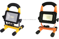 Lampe de travail LED à brancher avec support, 14000 lumens, 110V/220-240V, 2 têtes réglables, projecteurs extérieurs