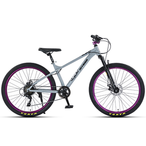 Vélo de route BMX en acier 14/16/20/<span class=keywords><strong>24</strong></span>/26/27,5/29 <span class=keywords><strong>pouces</strong></span>, super léger, loisirs, guidon plat, 7 vitesses, freins à disque avant/arrière, rouge - Product Image 1