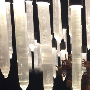 Tube lumineux en sélénite laiton pour lustre, lampe de table électrique DC/AC - Product Image 1