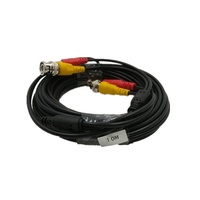 Cable de Vigilancia Compuesto Todo en Uno con Conectores BNC/DC, Conductor de Cobre Desnudo, 20 Metros, Dos en Uno Dedicado