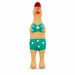 Wholesale Natural Rubber Squeaky Dog Toys OEM Custom Chew Toys for Teeth Cleaning Pet Supplies