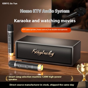 New K3 Retro thông minh tất cả-trong-một máy Karaoke 60W cho loa <span class=keywords><strong>Bluetooth</strong></span> với RGB LED chiếu sáng cho rạp hát tại nhà và KTV Set - Product Image 5
