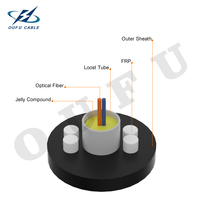 Factory Price Outdoor Flat Drop Fiber Optical Cable 1 2 4 Core G657A1 G657A2 Single Mode Aerial FTTH Fibre Optic Cable