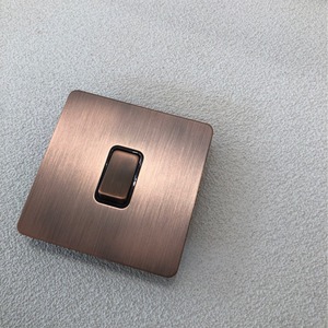 Interruptor de latón de acero inoxidable Retro antiguo cepillado Retro interruptor de dos vías de dos bandas - Product Image 2