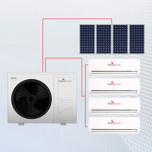 ปั๊มความร้อนพลังงานแสงอาทิตย์แบบโพลีคริสตัลไลน์รุ่นใหม่ R32 ขนาด 8KW 11kw 16kw 20kw พร้อมตัวควบคุม WIFI - Product Image 2