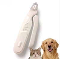 Cortauñas Eléctrico para Mascotas con Luz LED, Silencioso y Seguro, 2 en 1, Herramienta de Aseo para Mascotas Duradera y Ecológica