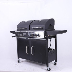 Griglia per <span class=keywords><strong>Barbecue</strong></span> Resistente a Prezzo di Fabbrica con Armadietto e Tavolo Laterale Pieghevole, Griglia a Carbone Mobile per Oltre 5 Persone - Product Image 2