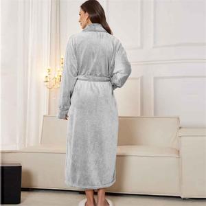 Bademantel-Hersteller Hotel-Stil Sexy Mädchen Spa-Bademantel Fleece Reife Frauen Sexy Bademantel - Product Image 2