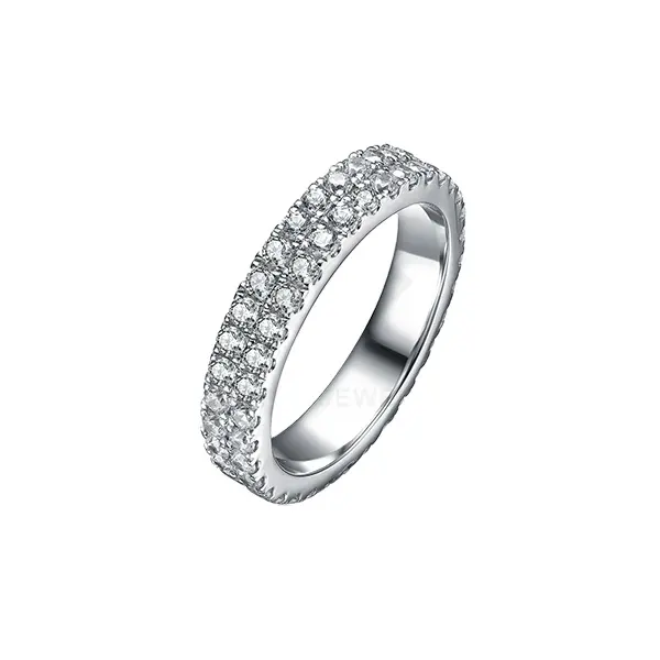 Keiyue 중국 제조 업체 아주 특이한 반지 925 실버 실험실 성장 다이아몬드 반지