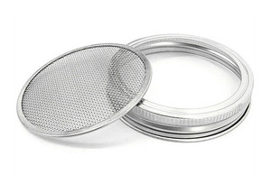 150 Micron Metal Mesh Mason Jar Infuser <strong>Filter</strong> Fits All Wide Mouth Jar / Cold Brew <strong>Coffee</strong> <strong>Filter</strong> - Product Image 5