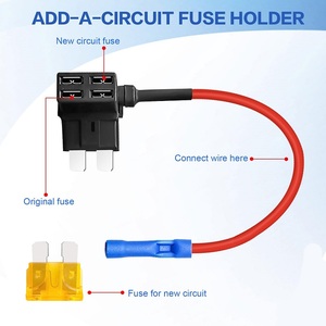 Micro2 Mini Blade Zekering Tap Adapter Ato Atc Atm Apm Zekeringhouder Met 5 Ampère Zekering Voor Auto 'S Vrachtwagens Boten - Product Image 5