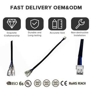 Kabel Tembaga Datar Karet/Nilon 2x1.5mm 110V DC Perekat Industri Komputer Sepeda Motor Wiring Harness - Product Image 4