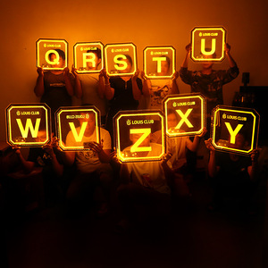 Luces Decorativas LED Cuadradas Iluminadas con Letras en Inglés, Transparentes, para KTV, Discoteca, Letreros para Brindis y Bebidas - Product Image 4