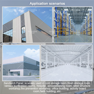 Panel de Techo Aislante de Lana de Roca Personalizado de Primera Calidad, Insonorizado e Impermeable, para Casas Prefabricadas, Edificios Comerciales, Panel de Techo Tipo Sándwich - Product Image 6