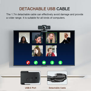 Cámara Web USB H500 con Sensor CMOS de 8 Megapíxeles y Enfoque Automático 4K, con 1 Año de Garantía <span class=keywords><strong>para</strong></span> PC y Portátiles, <span class=keywords><strong>Video</strong></span> <span class=keywords><strong>Chat</strong></span>, en Stock - Product Image 4