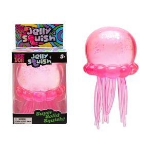 Transparent Jellyfish Squish Toy Slow Rebound Squeeze Ball Cute Sea Animal Design for Daily Anxiety and Pressure Relief - Product Image 1