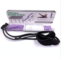 Kit de barre de yoga multifonction pour la musculation, les étirements et le Pilates avec bandes de résistance