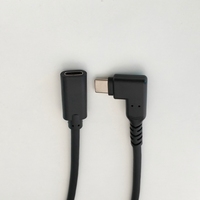 Câble Usb C à angle droit 90 degrés 60W 100w Charge rapide USB2.0 USB3.0 Usb 3.1 câble d'extension mâle à femelle câble de transfert de données