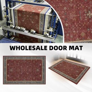 Tapis de porte personnalisé à motifs tuftés, imprimé, <span class=keywords><strong>avec</strong></span> envers en latex, écologique, absorbant l'eau, anti-salissures, lavable, en polyester, antidérapant pour entrée - Product Image 5