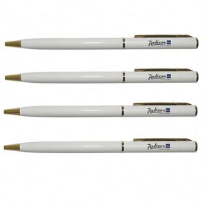OEM Custom Logo Multi-Functional Promotional Slim Thin Twist Ballpoint Metal Pen 1.0mm High Quality - Product Image 3