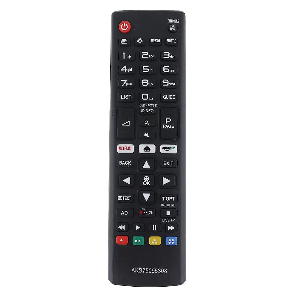 Mando a distancia AKB75095308 para televisor inteligente LG LED, con botones de NETFLIX y Amazon