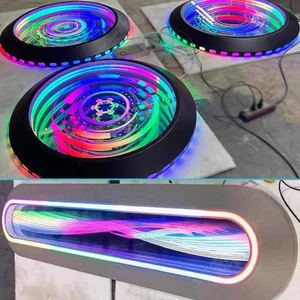 Customizable Portable KTV Bar Abyss Mirror Lamp-3D RGB Infinite Depth Illusion <b>Light</b> with Remote Control for Gaming & Arcade - Product Image 5
