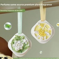 Pendentif voiture parfum rétroviseur suspendu parfum solide aromathérapie fleur pierre décoration intérieure accessoires ornement