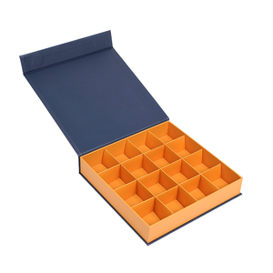 Bán sỉ biểu tượng tùy chỉnh Hộp sô cô la cứng nhắc giấy các tông từ hộp quà tặng với ngăn cho Handmade thực phẩm sô cô la - Product Image 5