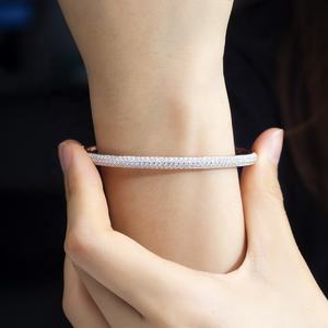 MSB-599 S925/9K/10K/14K/18K oro personalizzato CVD HPHT laboratorio gioielli con diamanti bracciale - Product Image 4