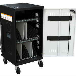 30 портов USB зарядная тележка; Зарядная станция для ноутбука; Стальной зарядный шкаф для тележки - Product Image 1