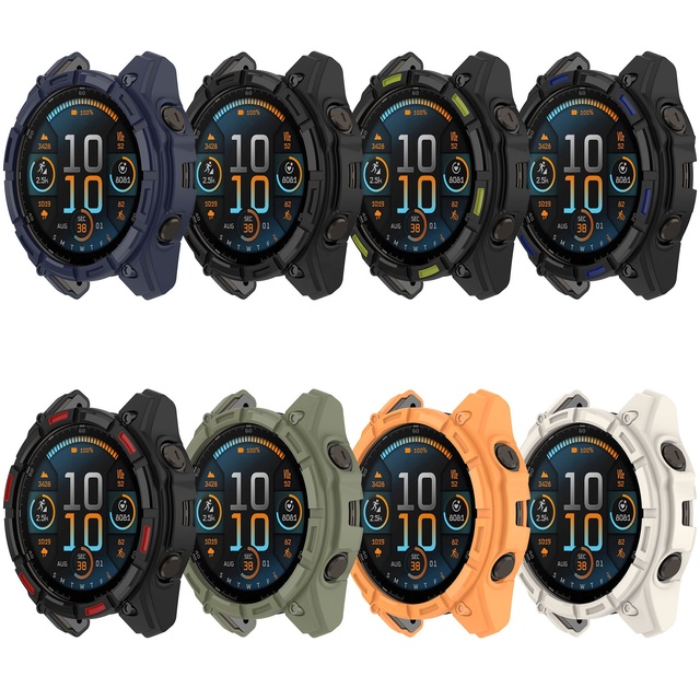 Smart Watch Strap Shell Cover Bumper Silicone Skin Accessories TPU Case for Garmin Enduro 3 Protector
