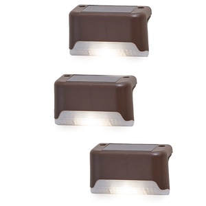 Luces Solares LED para Escalones, Resistentes al Agua IP44, Funcionan con Batería, Sensor de Luz, Decorativas para Jardín, Paisaje y Paredes Exteriores - Product Image 1