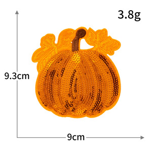Fall Harvest Sparkly Sequin Hat Corn Fruit Truck <b>Iron</b> <b>on</b> <b>Badge</b> Patches Thanksgiving Day DIY Accessories Embroidery Patch - Product Image 6