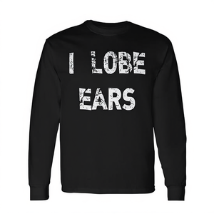 Camiseta de manga larga I Lobe Ears para audiólogos, otorrinolaringólogos y profesionales de la otorrinolaringología - Product Image 2