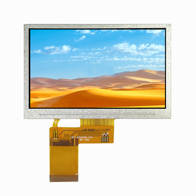 For 4.3" Industrial TFT LCD Module 480x272 Resolution 300cd/m Brightness RGB 40pin Interface Touch Screen 16.7M Colors