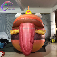 Wacky modèle de burger gonflable nourriture gonflable hot dog gonflable