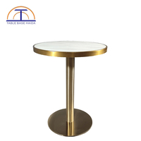 Pieds de table modernes en métal finition brossée pour bar d'hôtel d'appartement à la maison; pour les repas en plein air base de table de café et de restaurant
