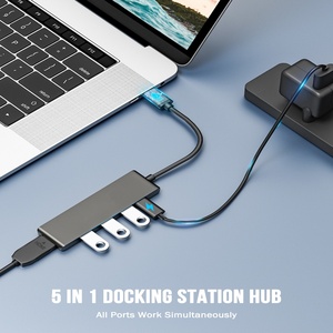 Bán buôn 1 loại C cổng USB HUB Multiport <span class=keywords><strong>5</strong></span> trong 1 USB C HUB với <span class=keywords><strong>HDMI</strong></span> cổng đầu ra tương thích chuyển đổi Docking Station USB C - Product Image 5