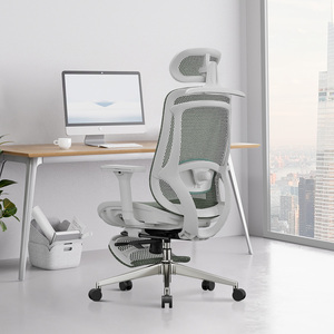 Ghế văn phòng cao cấp hiện đại Foshan, có thể điều chỉnh, thiết kế công thái học, lưới thoáng khí, sang trọng, dành cho giám đốc, có tựa chân, ghế máy tính - Product Image 2